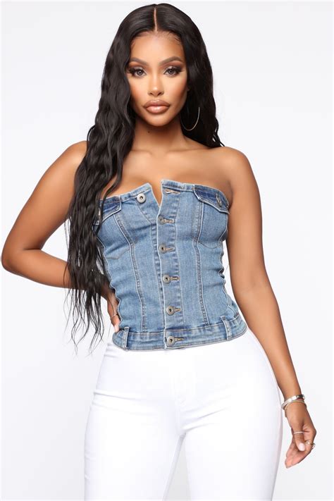 fashion nova denim top